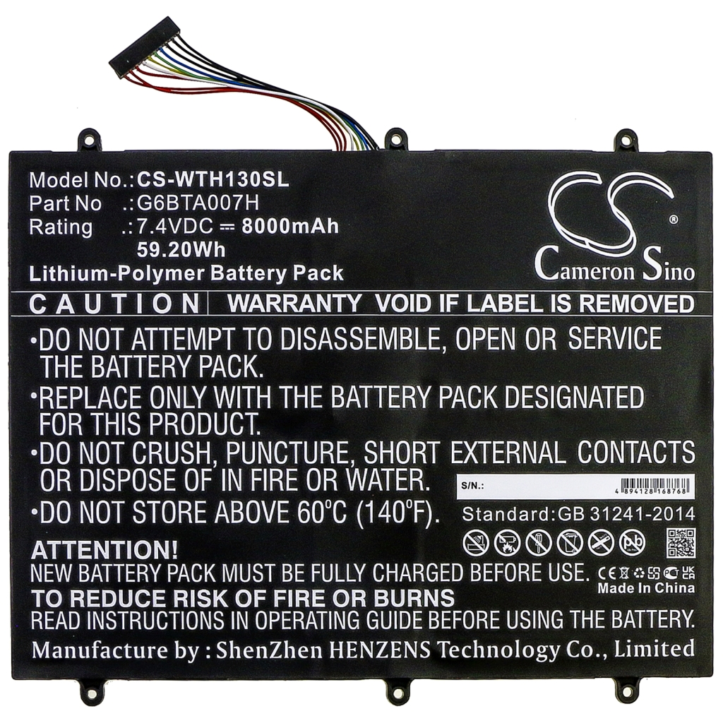 Sostituzione della batteria compatibile per Wacom G6BTA007H
