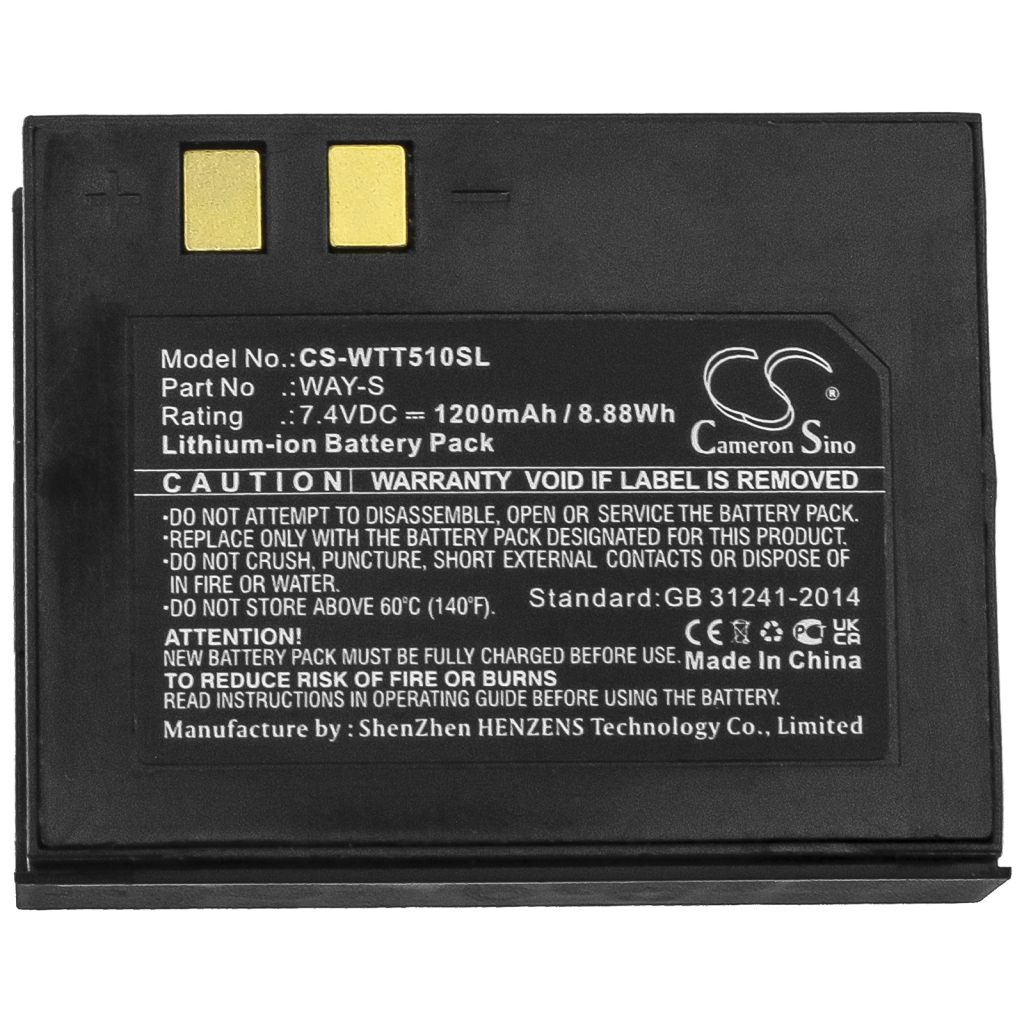 Batteria della stampante Way systems CS-WTT510SL