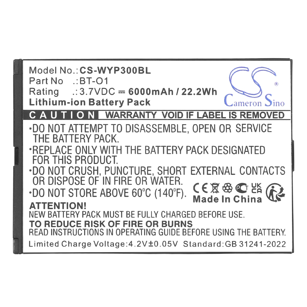 Batteria Sostituisce BT-O1