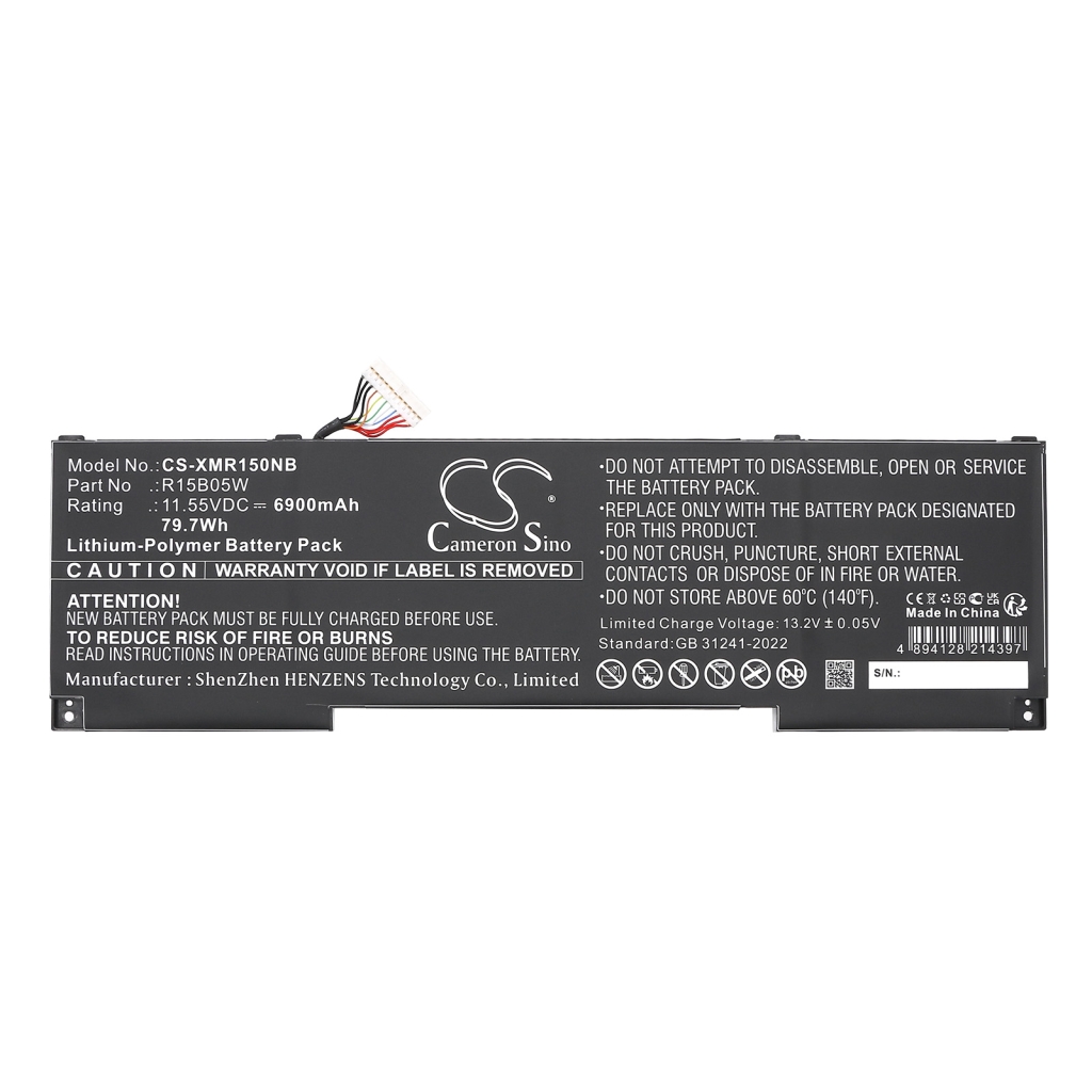 Batterie Sostituisce R15B05W