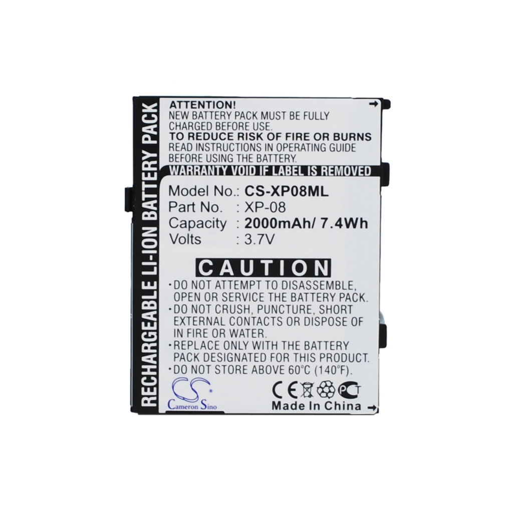 Batteria del telefono cellulare O2 CS-XP08ML