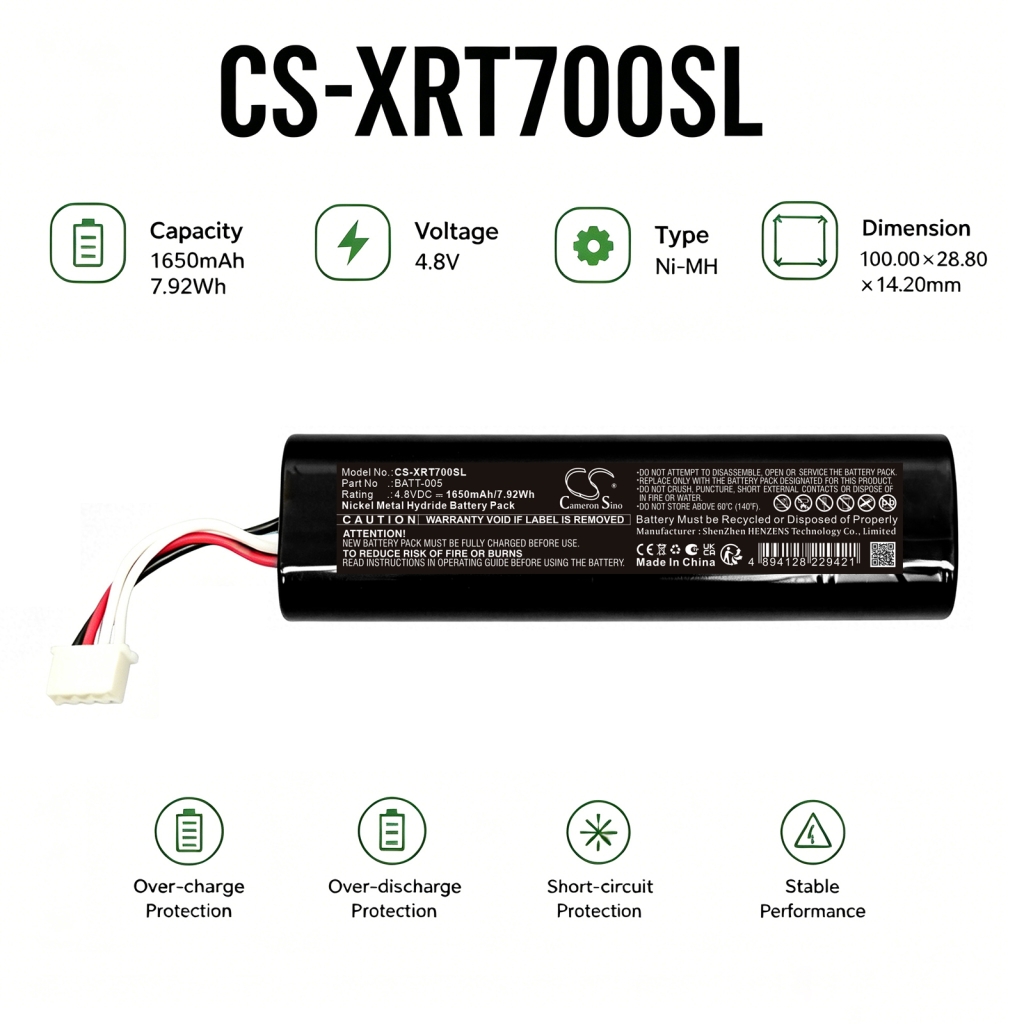 Batteria compatibile con X-rite CS-XRT700SL