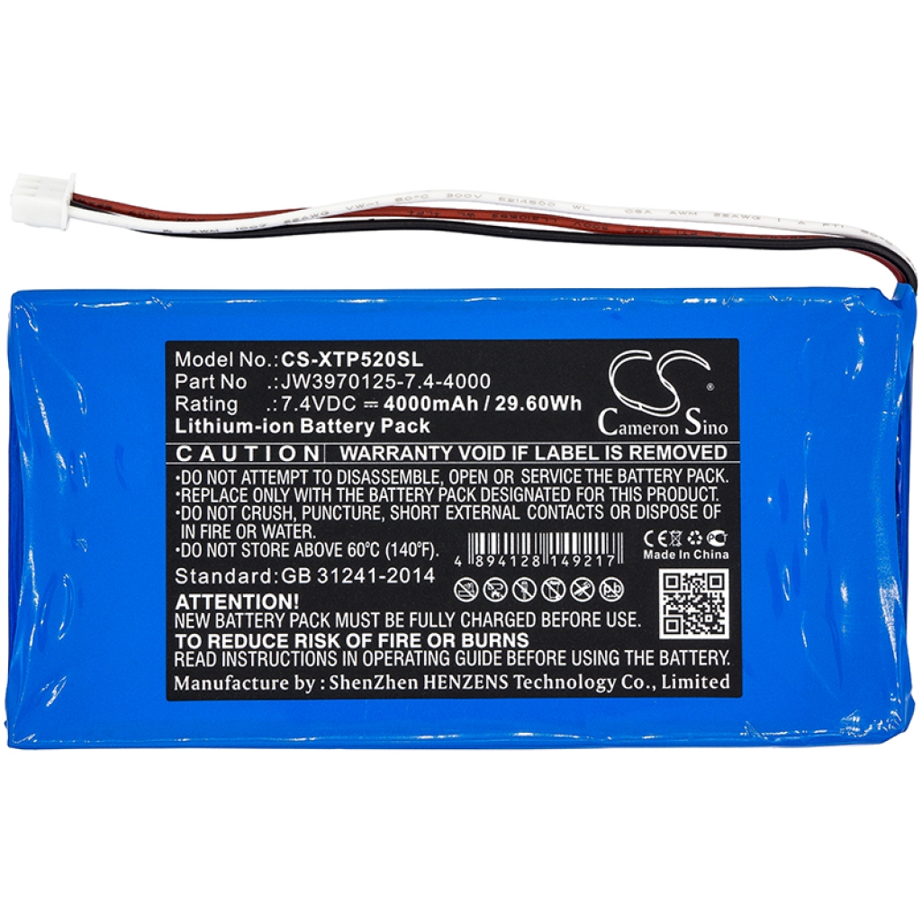 Sostituzione della batteria compatibile per Xtool JW3970125-7.4-4000