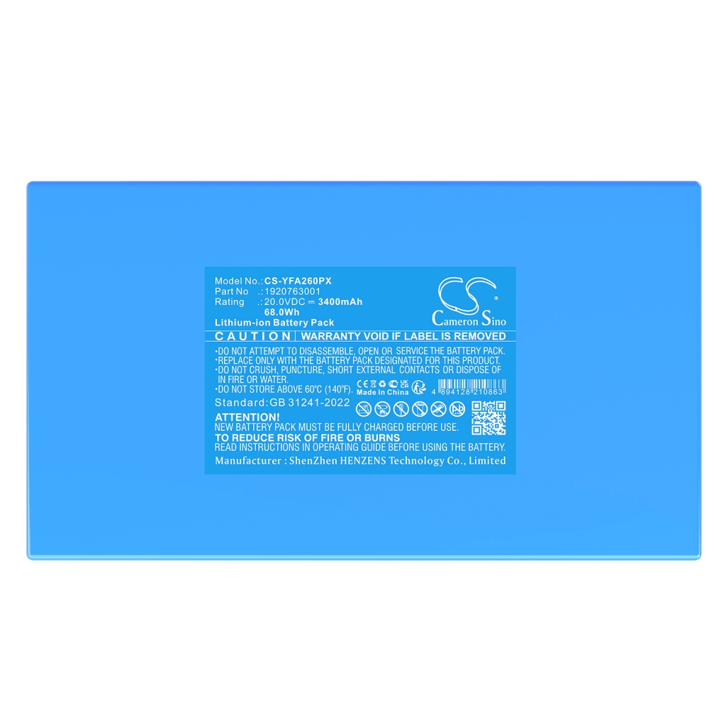 Sostituzione della batteria compatibile per Yard force 1920763001