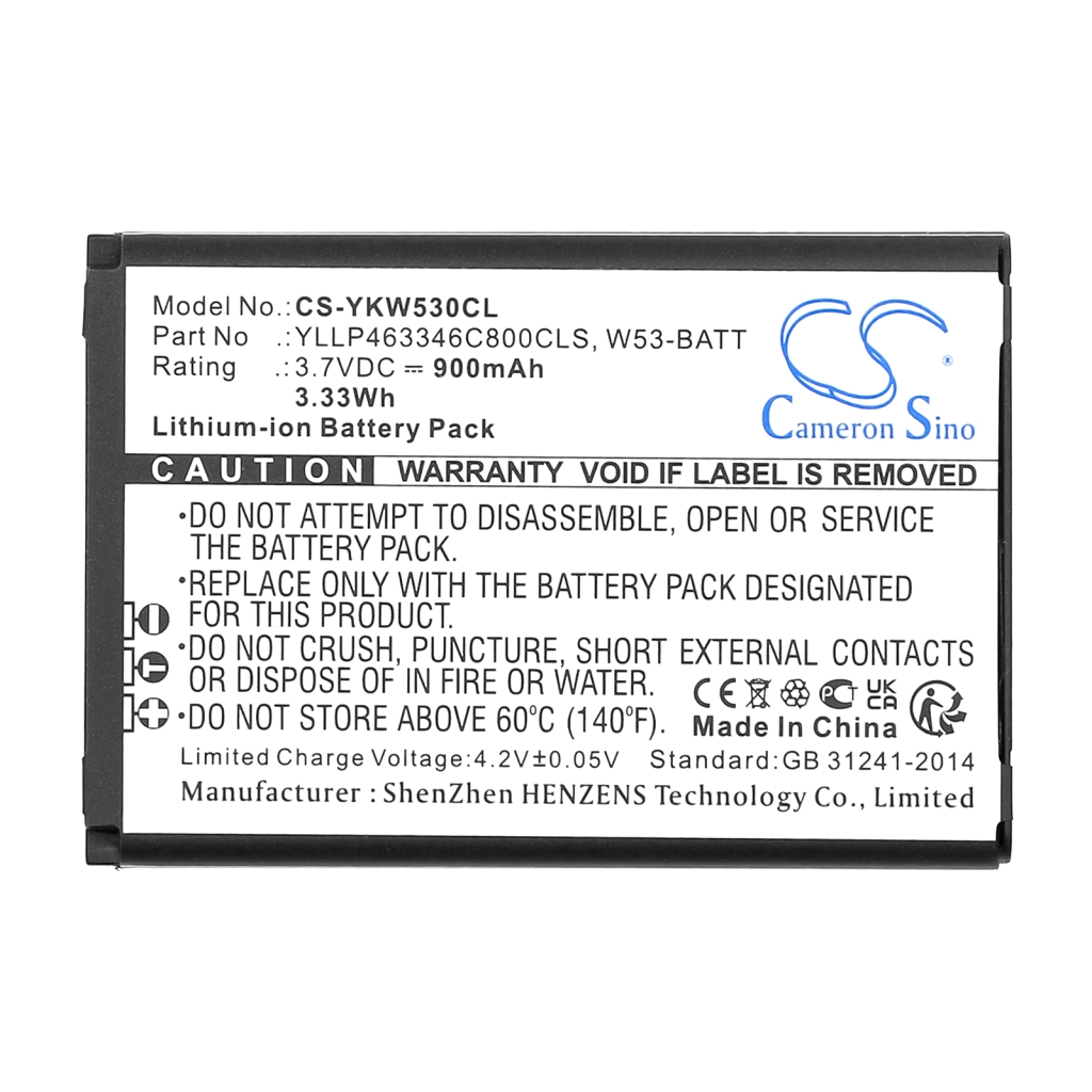 Batterie Sostituisce YLLP463346C800CLS