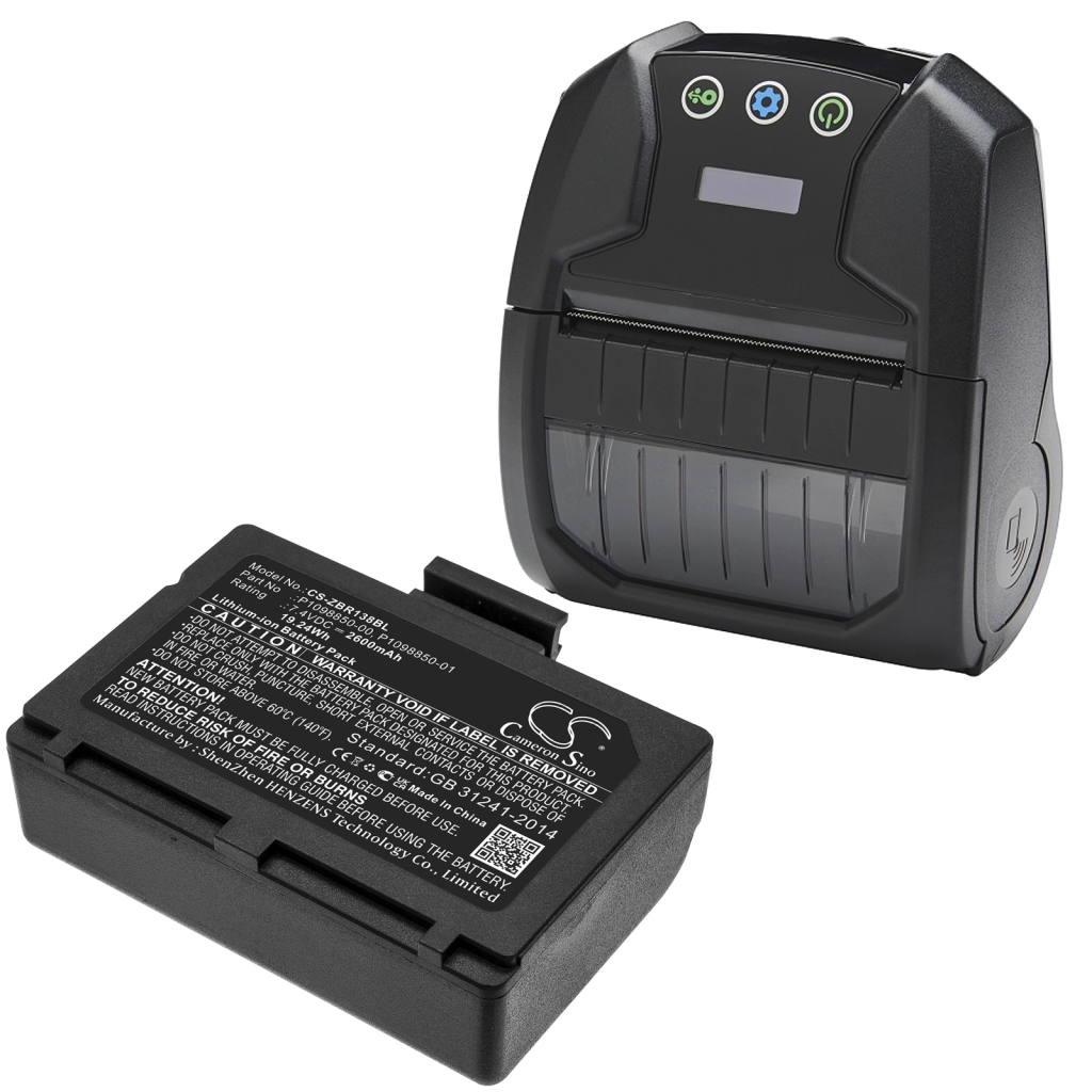 Batteria della stampante Zebra CS-ZBR138BL