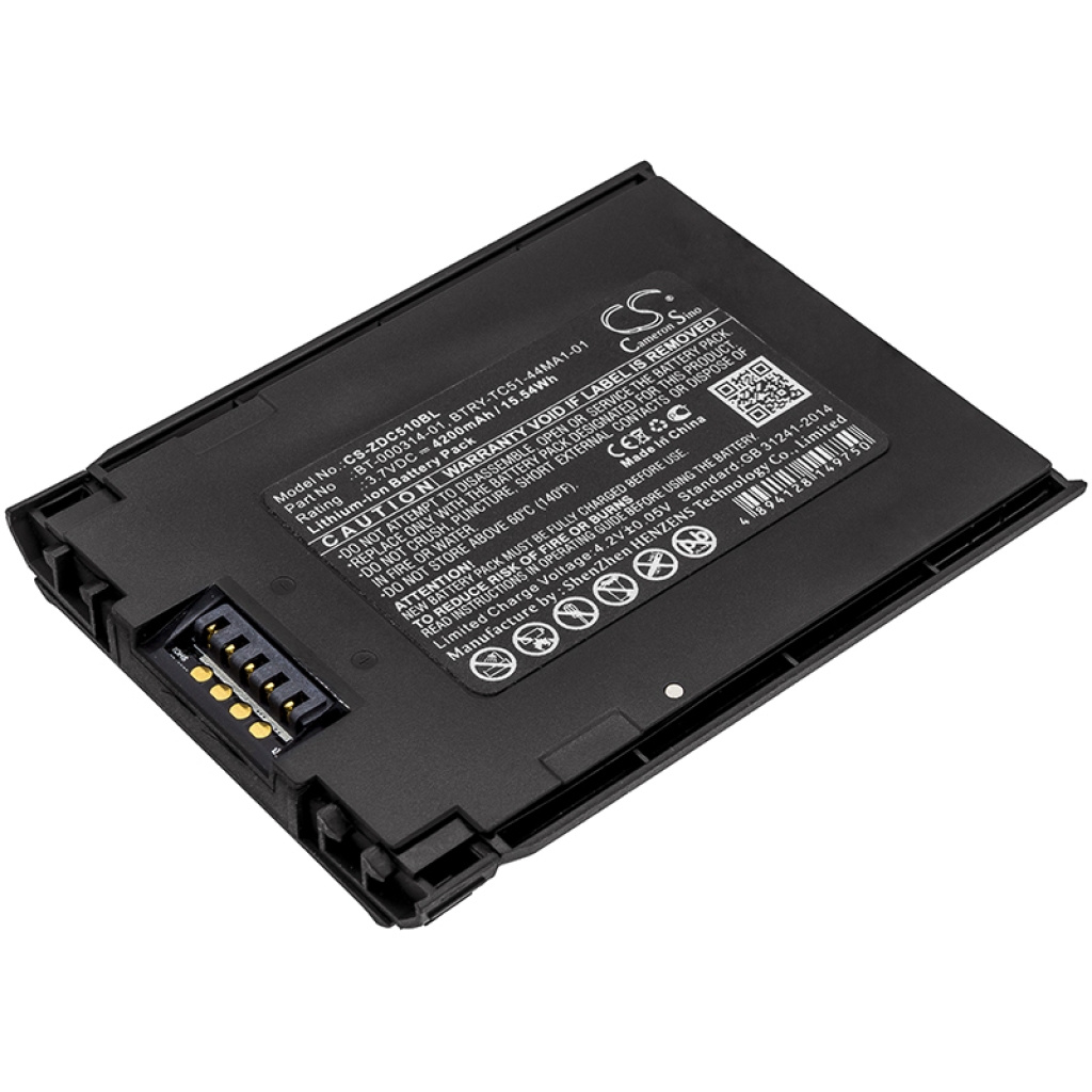 Codice a barre, batteria dello scanner Zebra CS-ZDC510BL