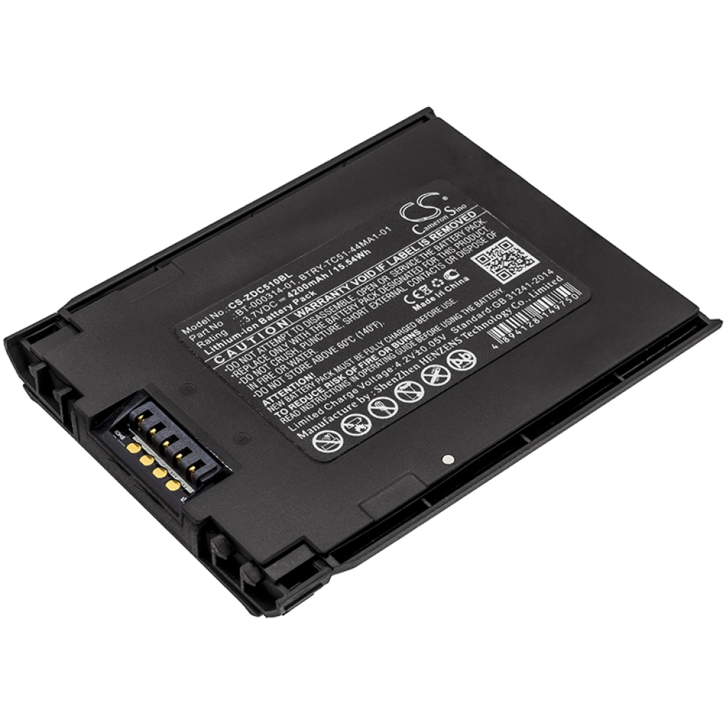 Codice a barre, batteria dello scanner Zebra TC52x (CS-ZDC510BL)