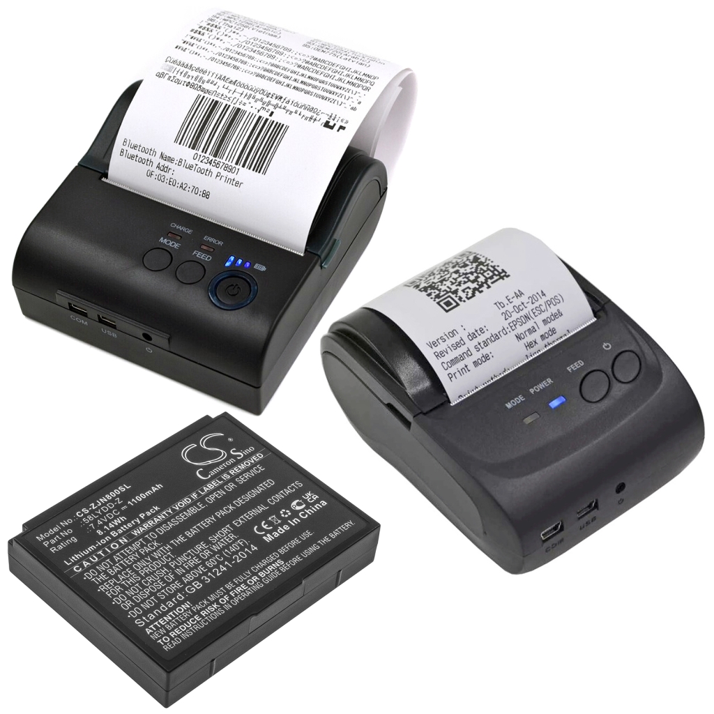 Batteria della stampante Zjiang CS-ZJN800SL
