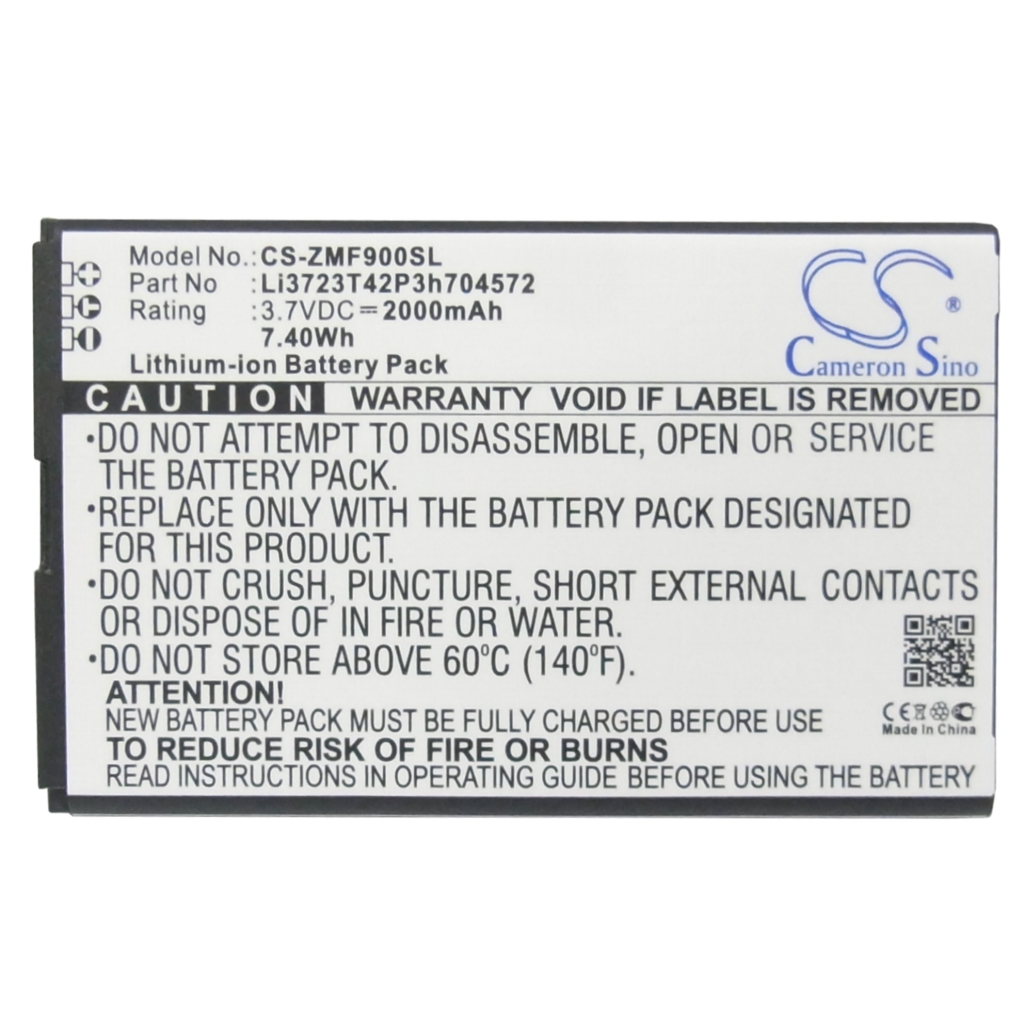 Sostituzione della batteria compatibile per ZTE LI3720T42P3H704572,LI3723T42P3H704572