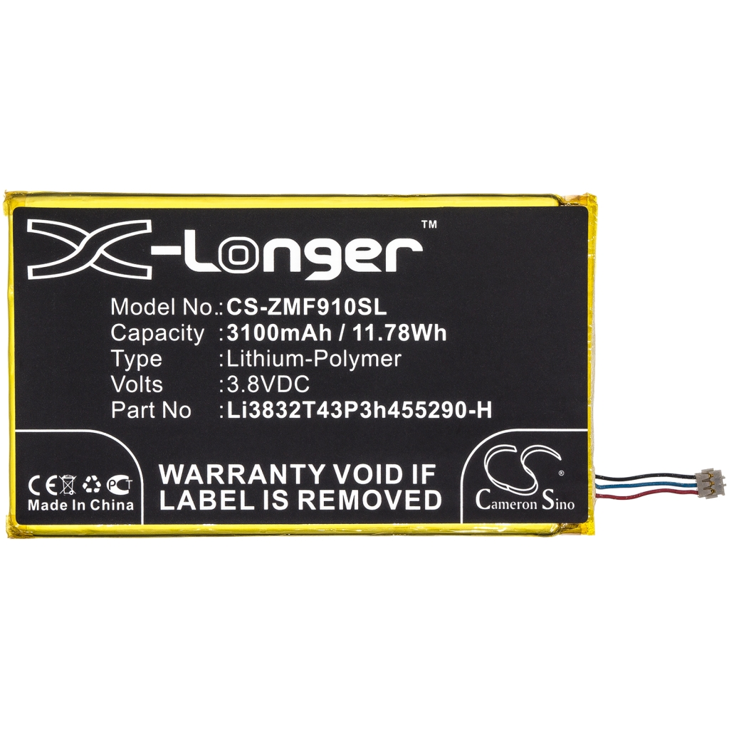 Sostituzione della batteria compatibile per ZTE LI3832T43P3H455290-H