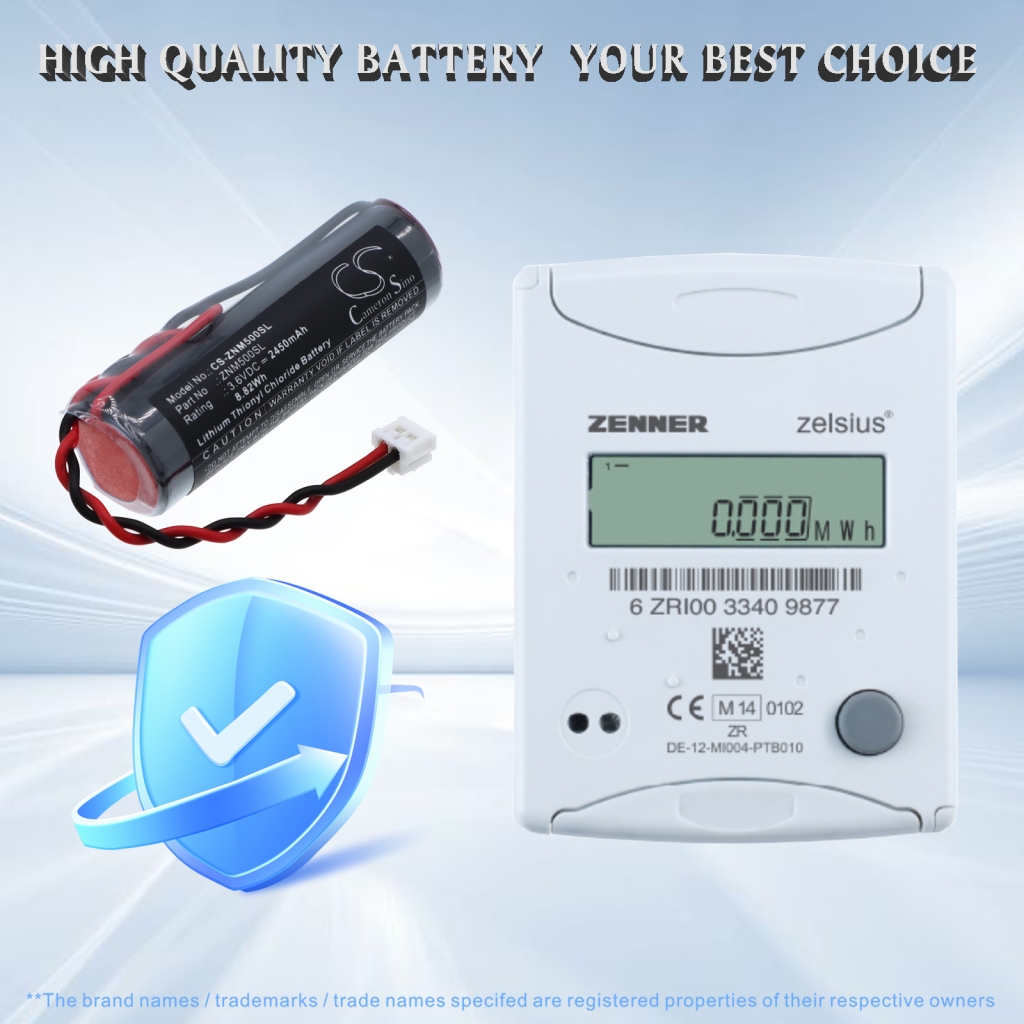 Batteria compatibile con Zenner CS-ZNM500SL