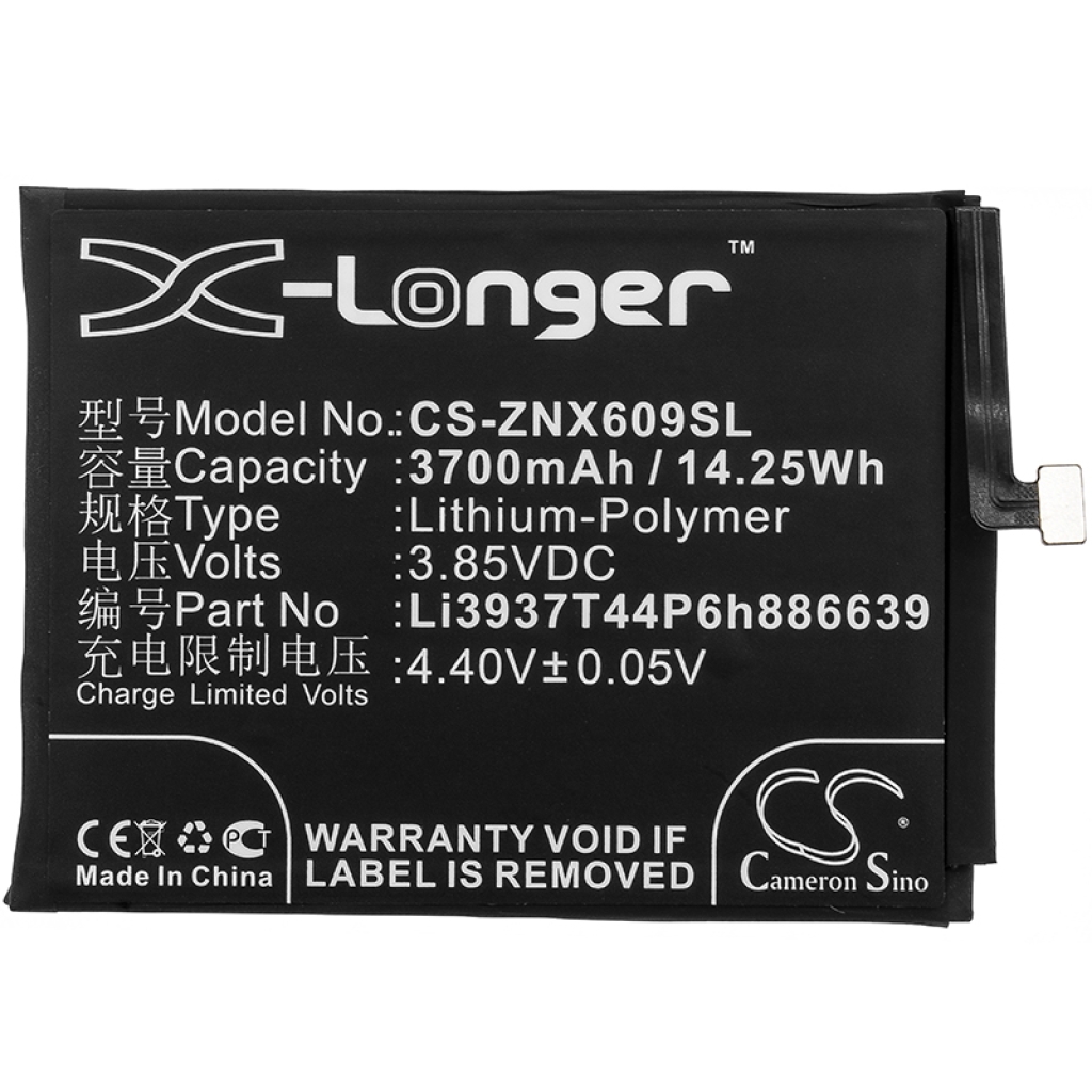 Batterie Sostituisce Li3937T44P6h886639