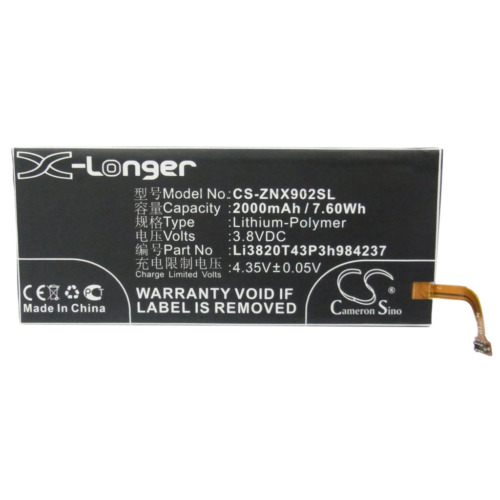 Batteria compatibile con ZTE CS-ZNX902SL