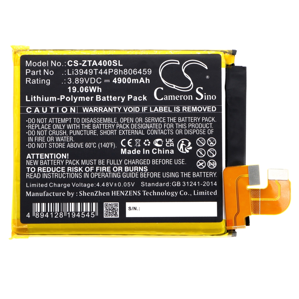 Batteria del telefono cellulare ZTE CS-ZTA400SL