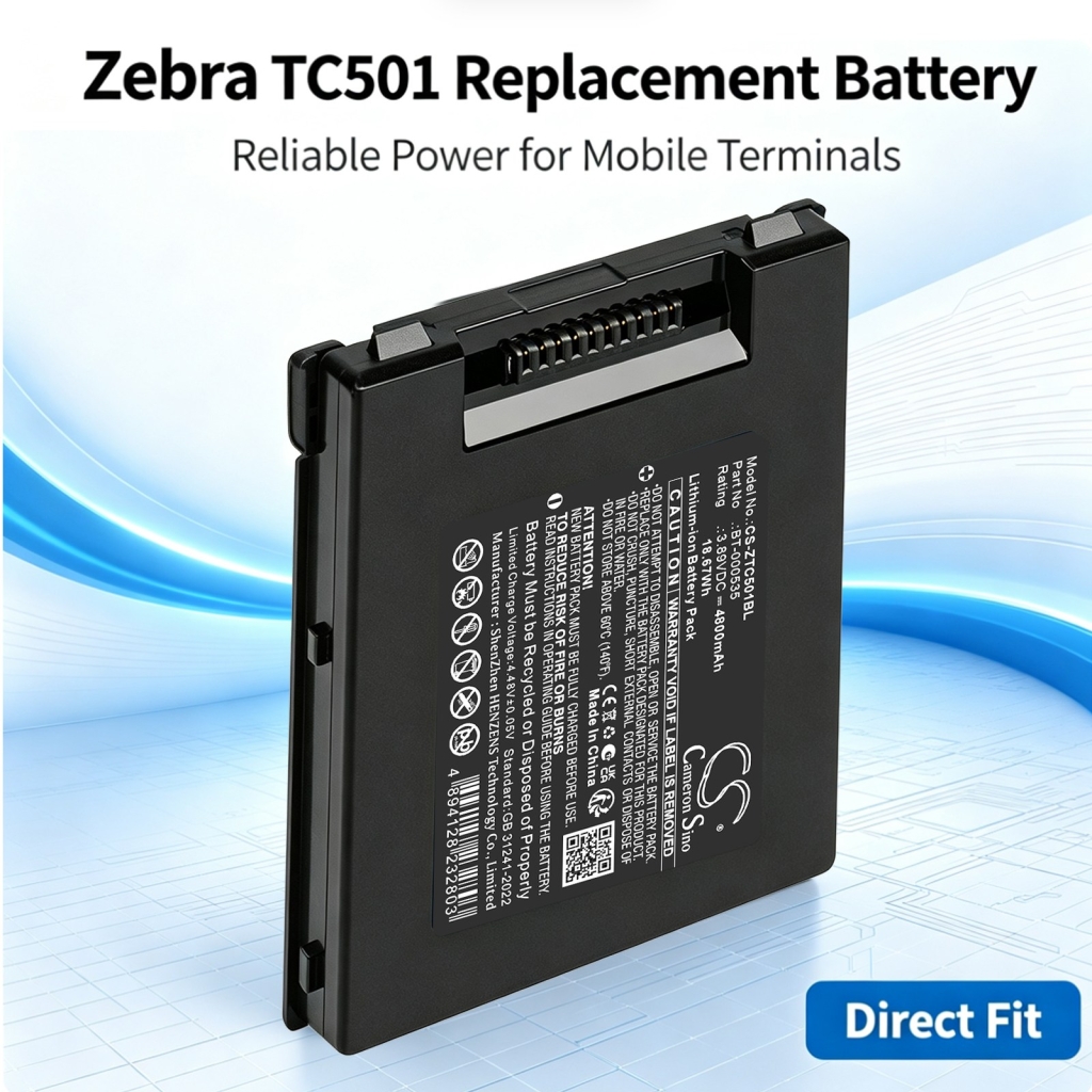 Batterie compatibile con Zebra TC501 TC501 CS-ZTC501BL