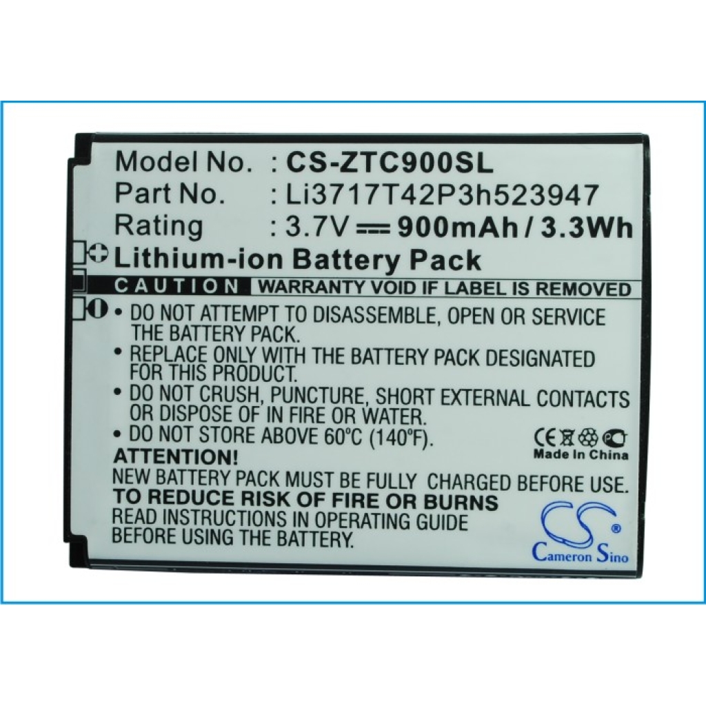 Batteria compatibile con Telstra ZTE CS-ZTC900SL