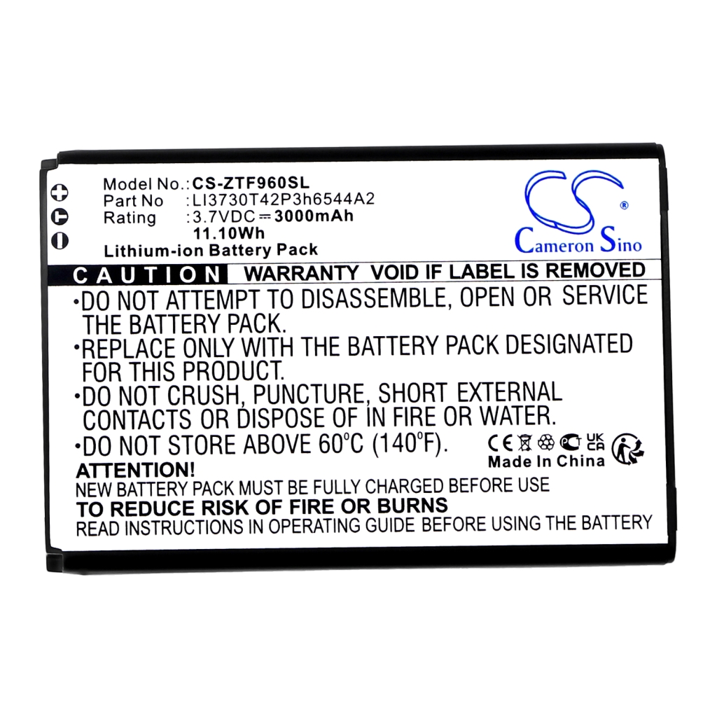Sostituzione della batteria compatibile per ZTE LI3730T42P3H6544A2