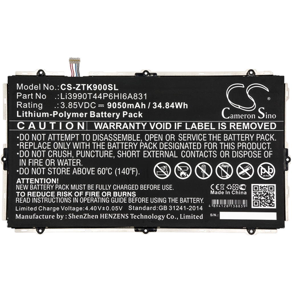 Sostituzione della batteria compatibile per ZTE LI3990T44P6HI6A831