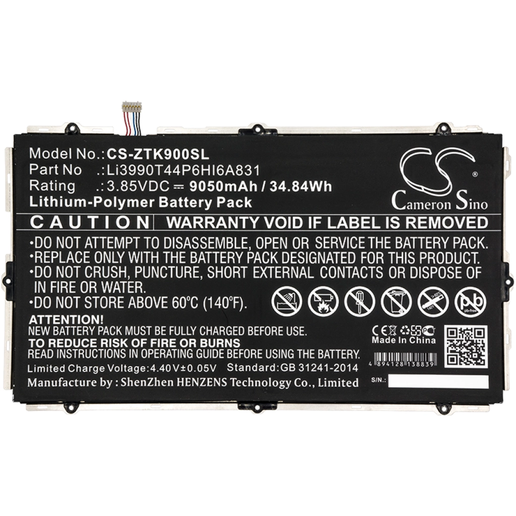 Sostituzione della batteria compatibile per ZTE LI3990T44P6HI6A831