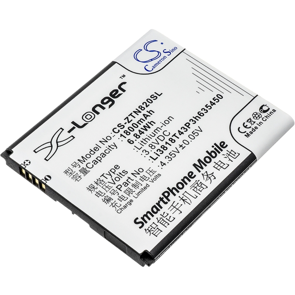 Batteria del telefono cellulare ZTE CS-ZTN820SL