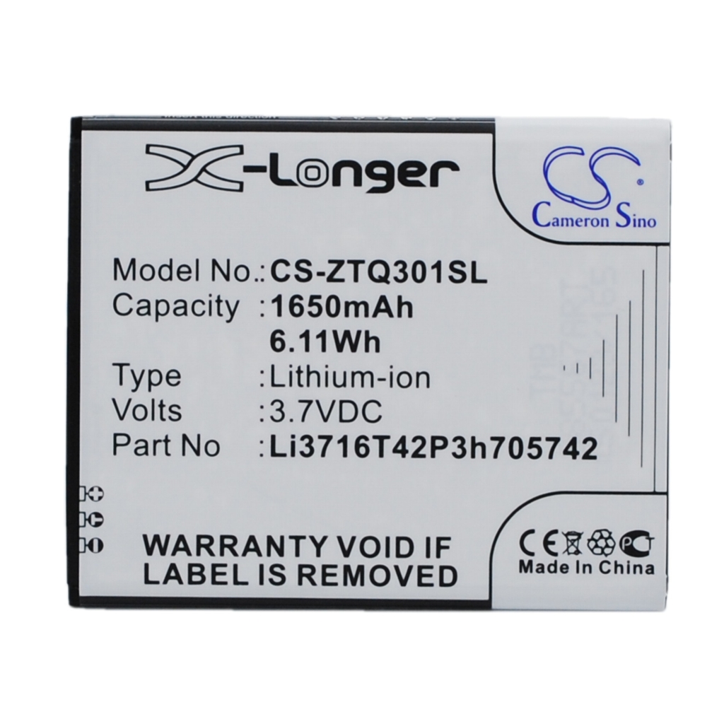 Batteria compatibile con ZTE A+world CS-ZTQ301SL