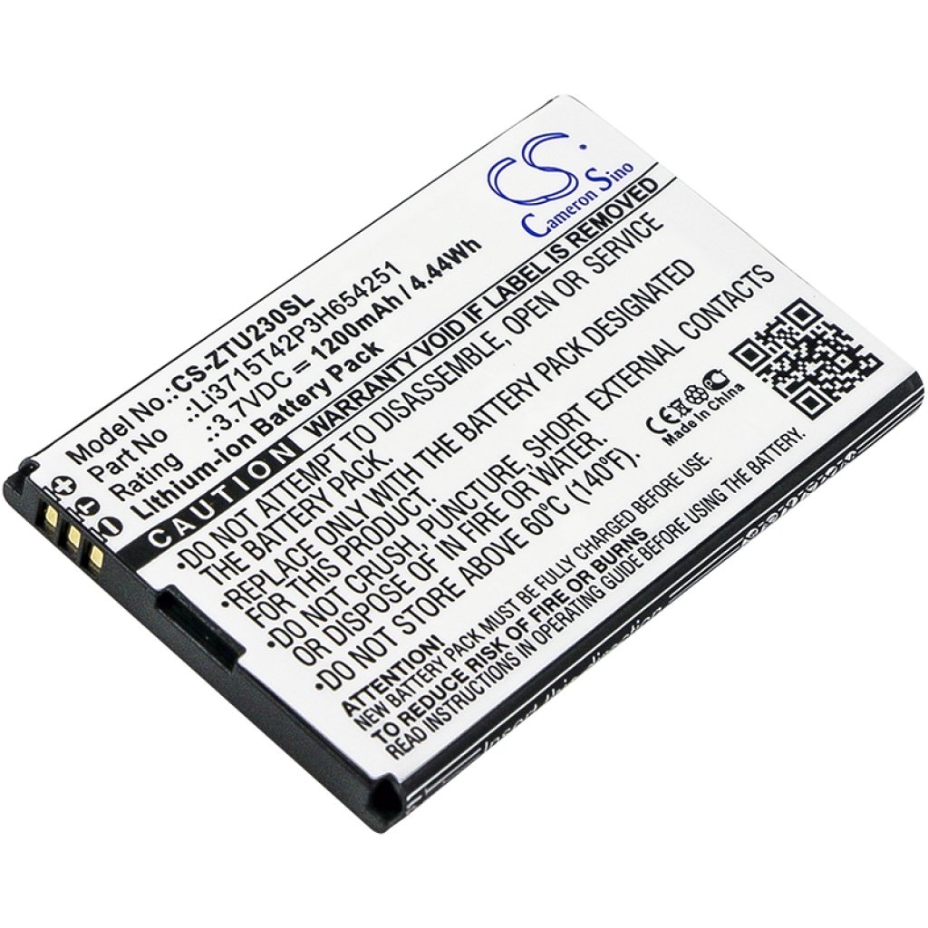 Batterie Sostituisce Li3714T42P3H654251