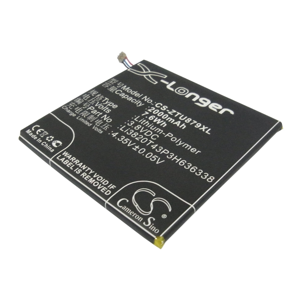 Batteria del telefono cellulare ZTE CS-ZTU879XL