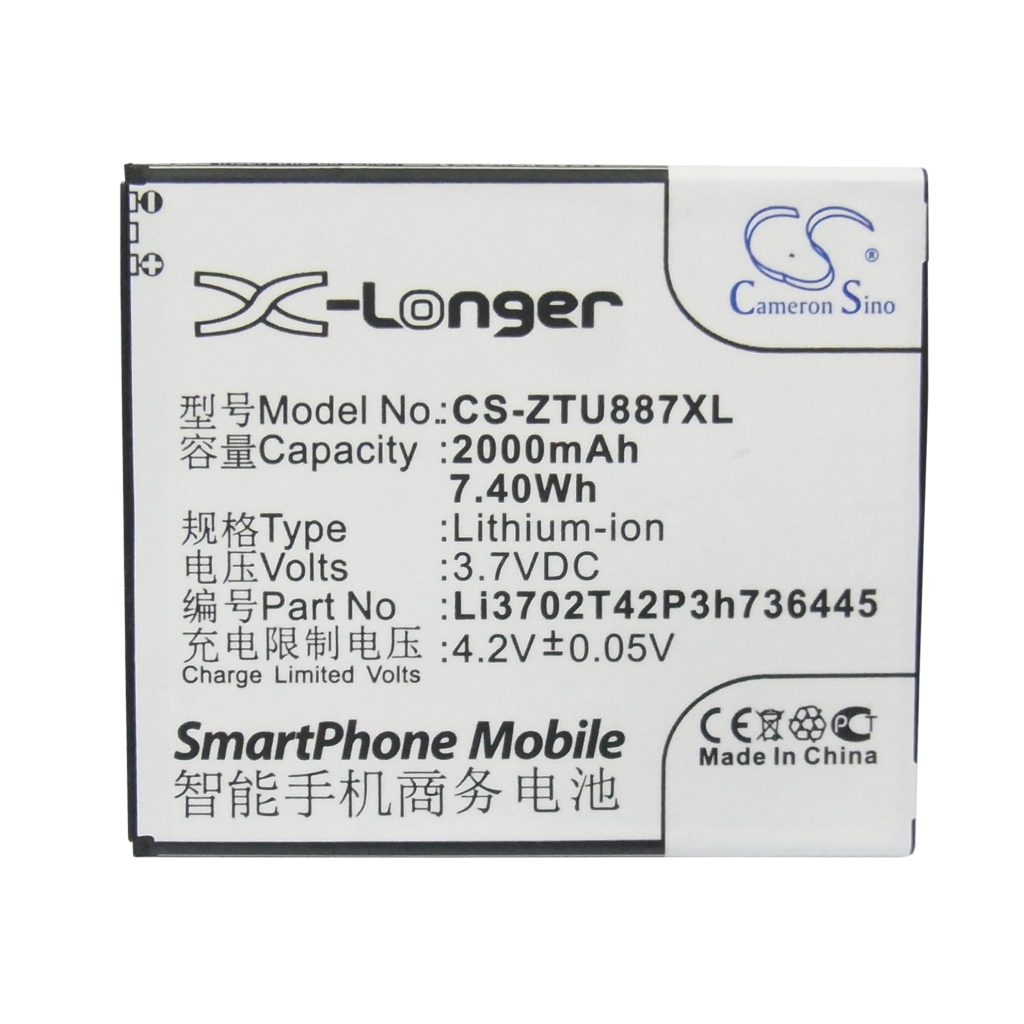 Batteria compatibile con ZTE CS-ZTU887XL