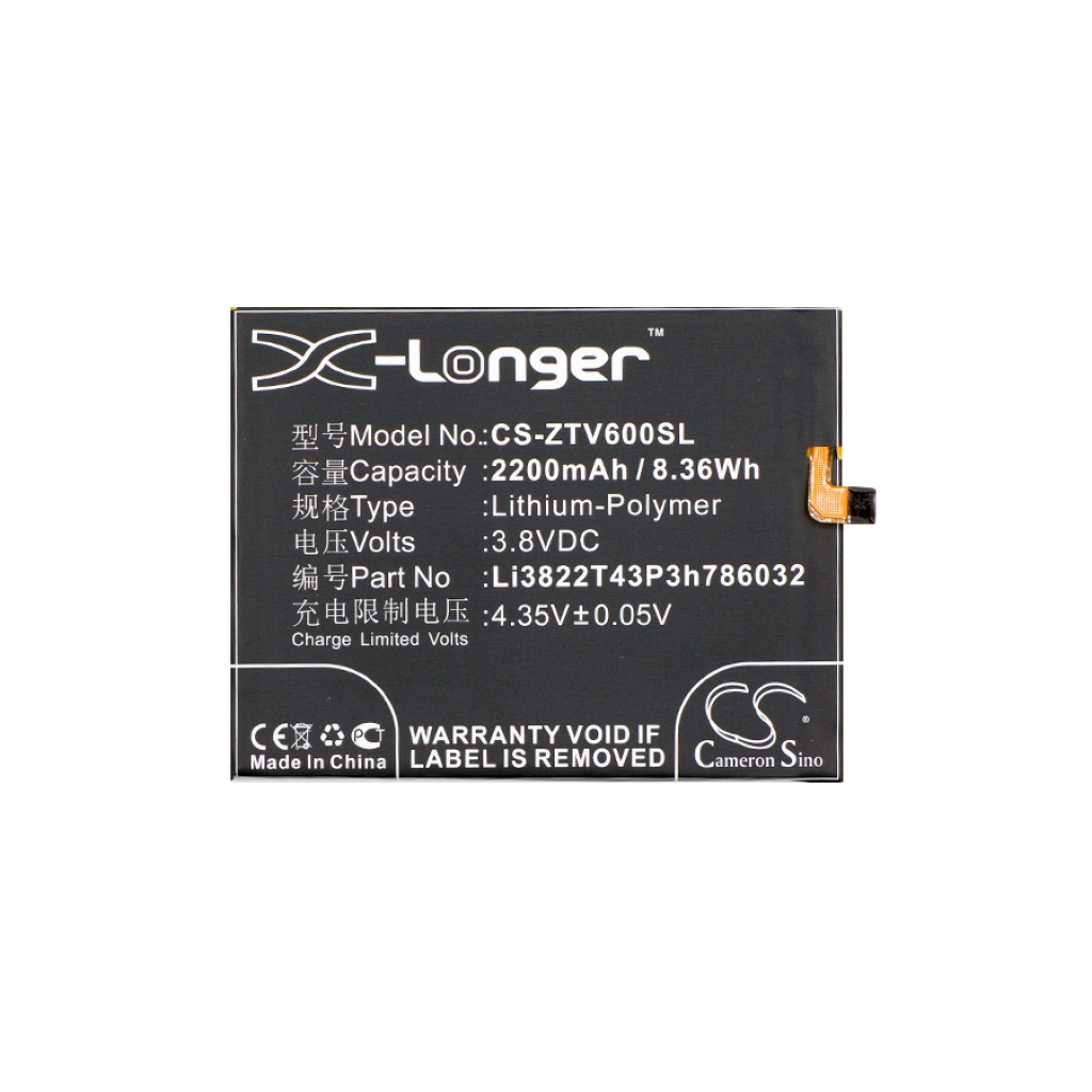 Batterie Sostituisce Li3822T43P3h786032