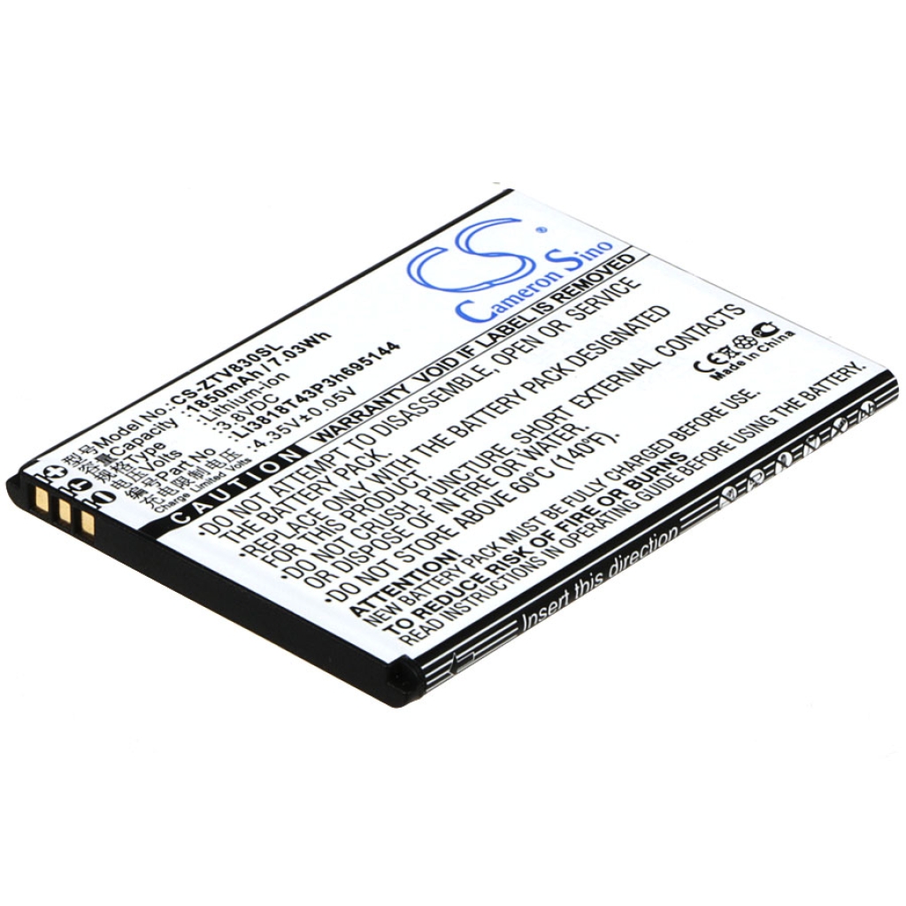 Batteria del telefono cellulare ZTE CS-ZTV830SL