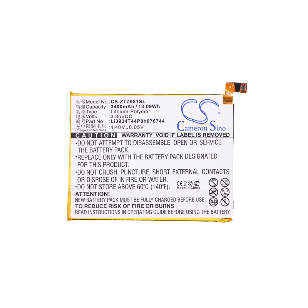Sostituzione della batteria compatibile per Cricket LI3934T44P8H876744,LI3934T44PH8H876744