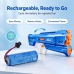 Batterie compatibile con Zuru X-Shot Motor Soakers Mega Pulse Water Gun CS-ZXM100SL