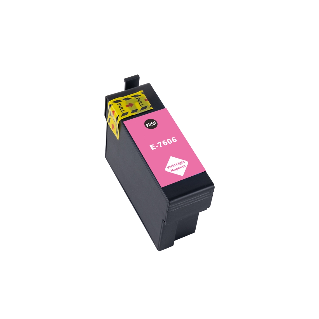 Compatibile con Epson T7606 / 29.5ml Inchiostro Magenta chiaro vivace (Cartucce d'inchiostro)