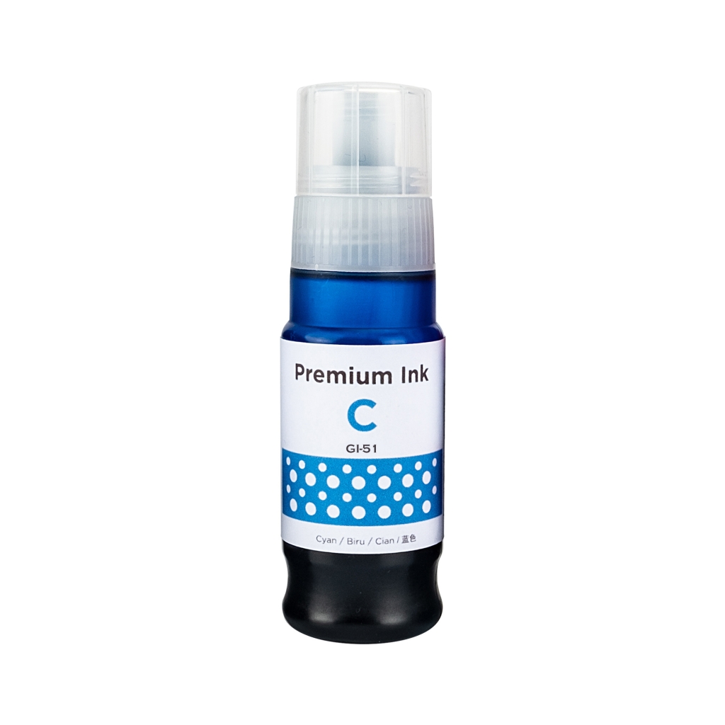 Compatibile con Canon GI-51C / 70ml Inchiostro Ciano (Inchiostro di stampa)