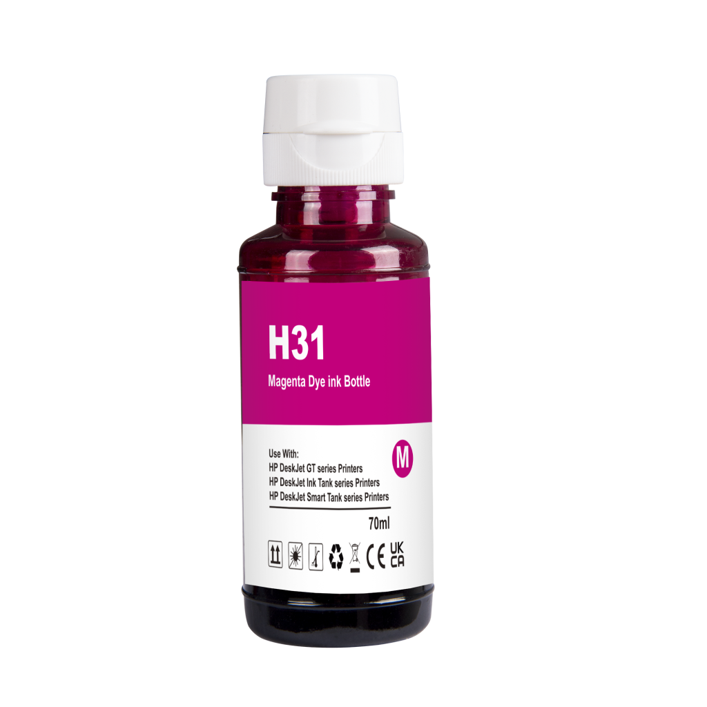 Compatibile con HP 31 / 70ml Inchiostro Magenta (Inchiostro di stampa)